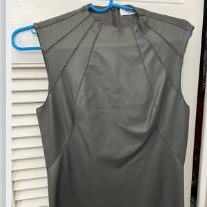 Bailey faux leather grey top